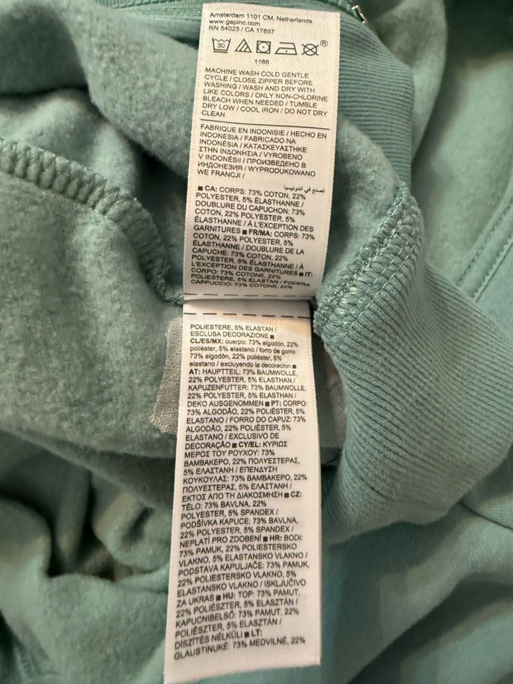 Athleta Forever Fleece Juniper full zip - Picture 6 of 7